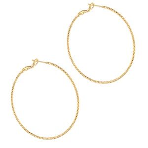 50mm Textured Hoops